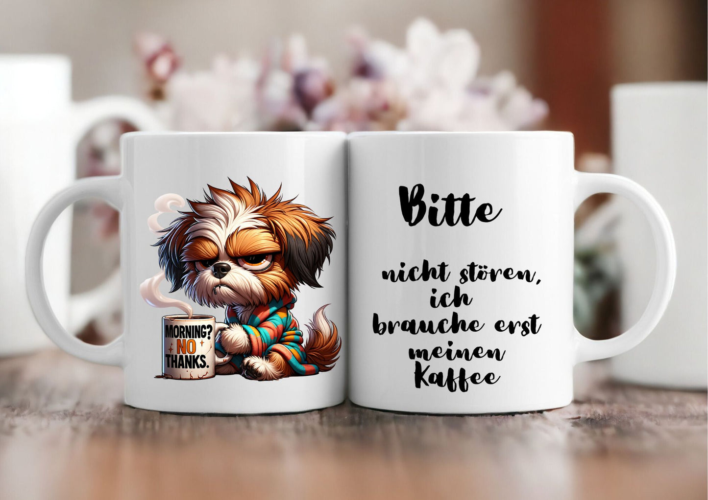 Tasse morgen muffel weiss