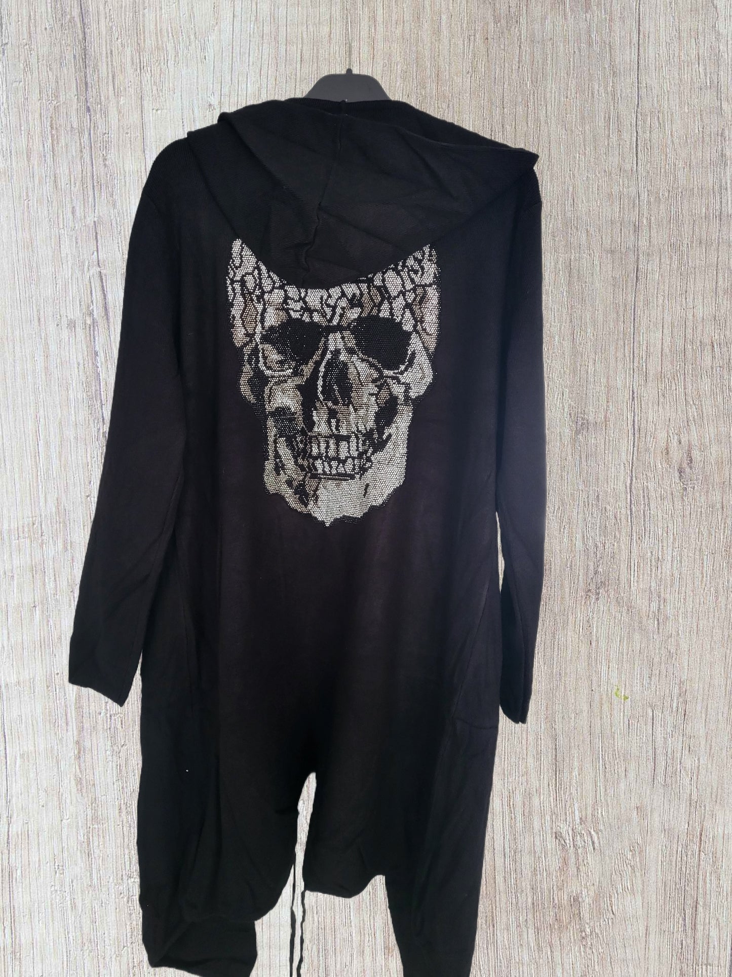 Strick Jacke Totenkopf