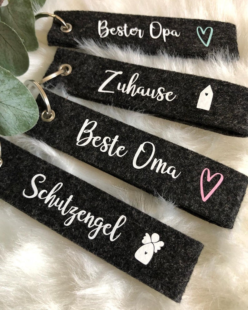 Schlüsselanhänger filz