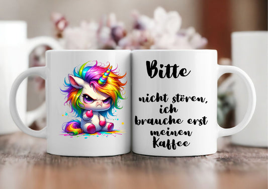Tasse morgen muffel weiss matt