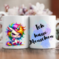 Tasse ich hasse menschen weiss glänzend