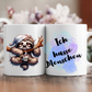 Tasse ich hasse menschen weiss glänzend