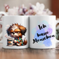Tasse ich hasse menschen weiss glänzend