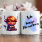 Tasse ich hasse menschen weiss glänzend