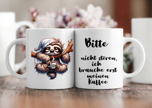 Tasse morgen muffel weiss matt