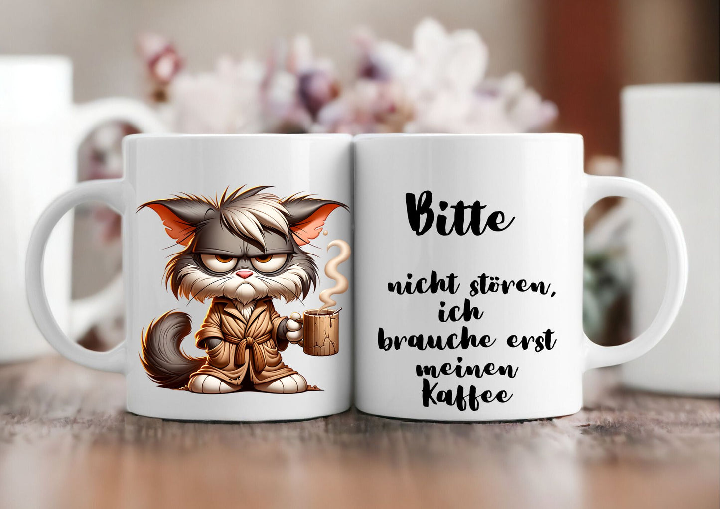 Tasse morgen muffel weiss matt