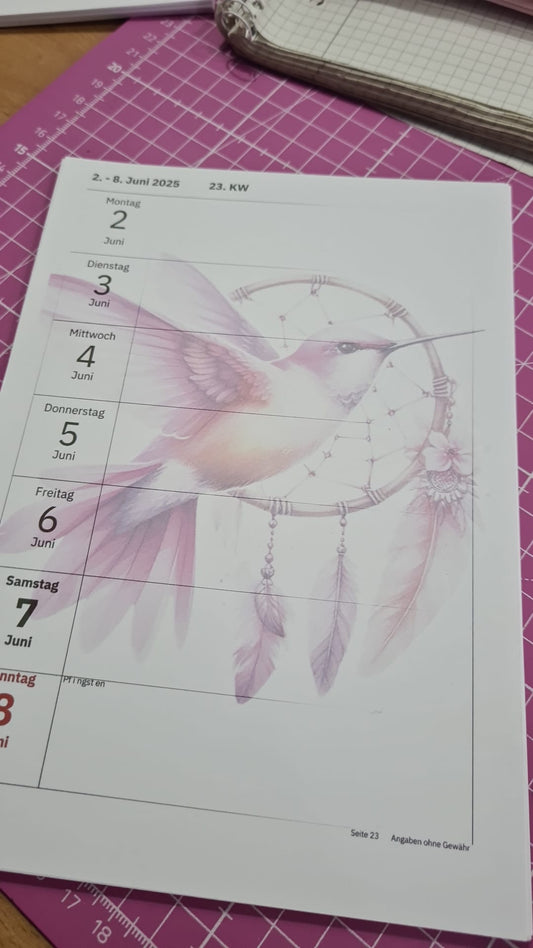 Kalender 2025 Einlagen Kolibri