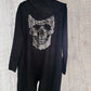Strick Jacke Totenkopf