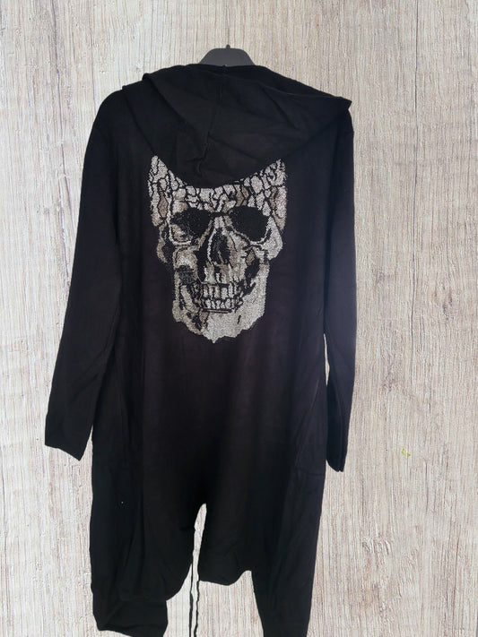 Strick Jacke Totenkopf