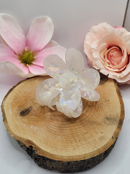 Haarspange Rainbow Blume
