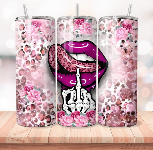 Tumbler pink Mund