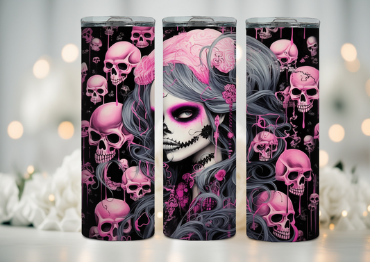Tumbler pink lacatrina
