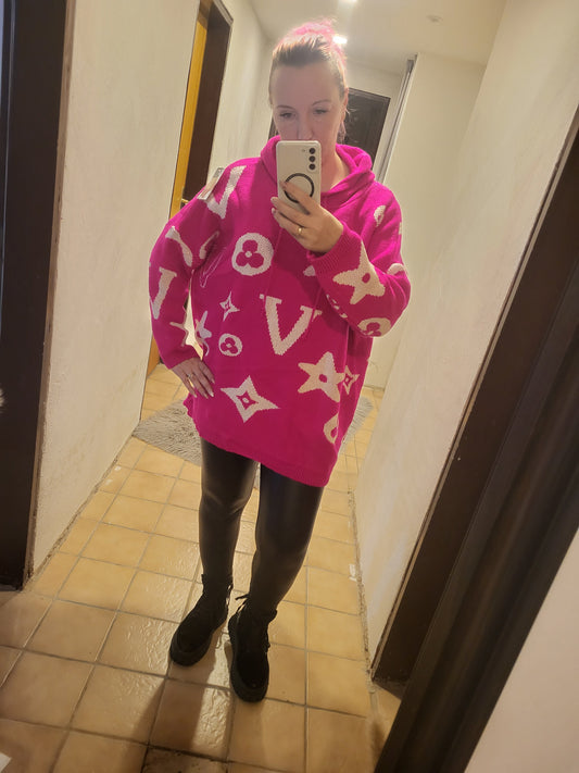 Kuschel pullover mit kaputze